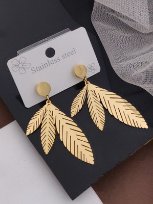 Shree Enterprise Fency Pan Design Stud Earrings Cubic Zirconia Alloy Stud Earring