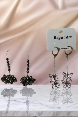 Khushi's collections KC-ER-COMBO-03 Pearl Alloy Stud Earring, Earring Set