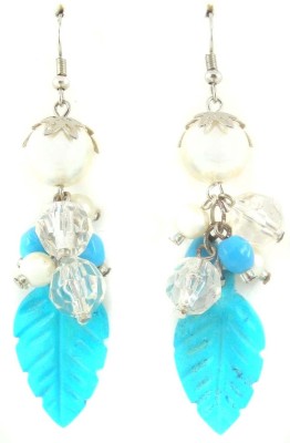 ZIVOM Flower Pearl Brass Drops & Danglers