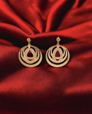 palmora Fashion Gold Earrings jhumka Alloy Hoop Earring