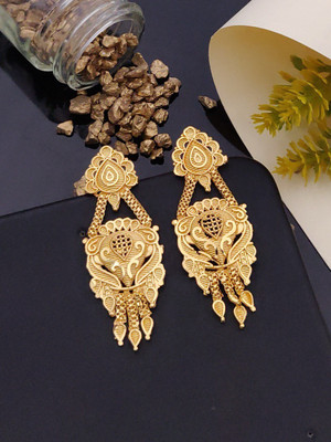 JB JEWELLERY Traditonal Light Weight Earrings for Girl & Women Alloy Jhumki Earring Brass Ear Thread