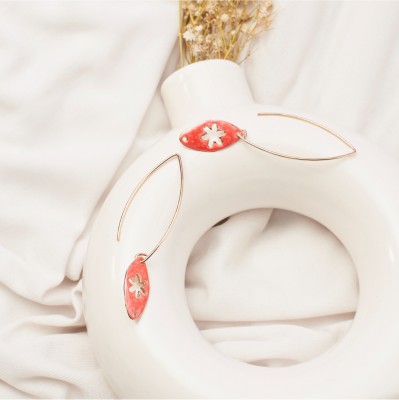 ANOUK Bold Red Tassel Earrings For Women & Girls|Gift's|Aesthetic Jewellery| Alloy Tassel Earring