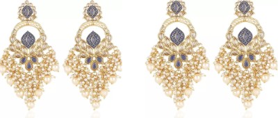 iij Beautiful Designed Traditional Ethnic Earring for wedding & all Occasion Zinc Earring Set