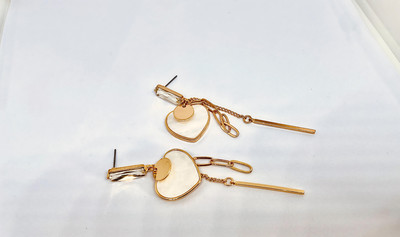 LABHO Sweetheart Cascade Earrings Brass Drops & Danglers