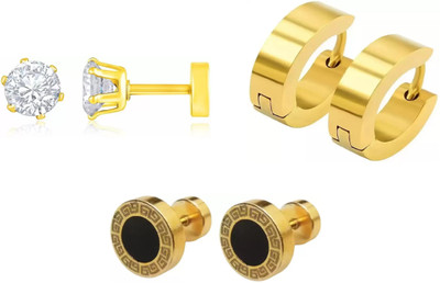 Ruhi Collection Combo 3 Attracting Earring Alloy Clip-on Earring