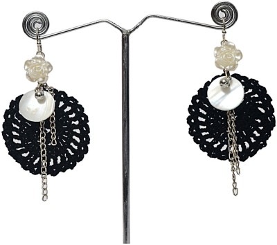 aanyaas Trendy Crochet Shell earring dangler extra light weight for Women and Girls Shell Drops & Danglers