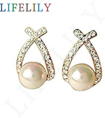 LifeLily LifeLily Twinkling Wishbone Alloy Stud Earring