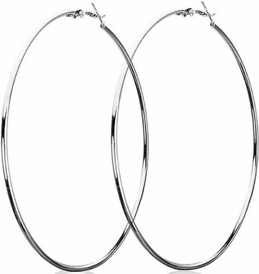MAYRA TRADING Alloy Hoop Earrings With Steel Lock for Women & Girls Beads Alloy Hoop Earring
