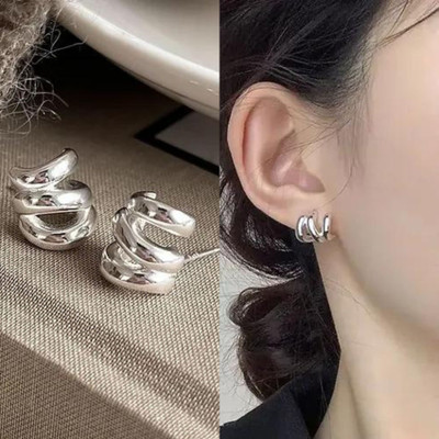 neze Sleek Sophistication: Claw Clip Stud Earrings Redefined Alloy Stud Earring