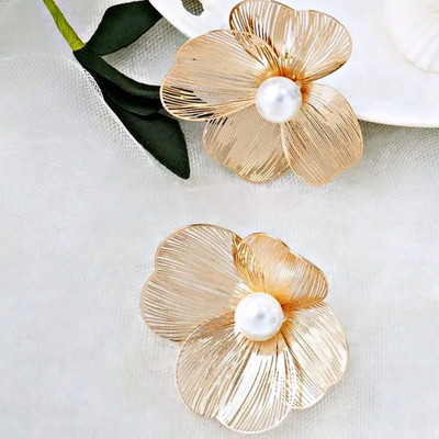 FESTVOGLO Gold Earring Alloy Huggie Earring