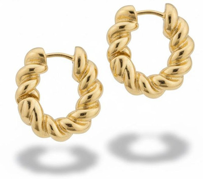 AARCHIS TRENDS Elegant Gold Plated Earrings For Women And Girls Stainless Steel Hoop Earring