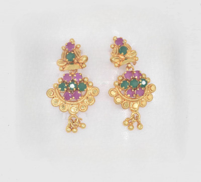 gvg Small Studs Alexandrite Alloy Jhumki Earring
