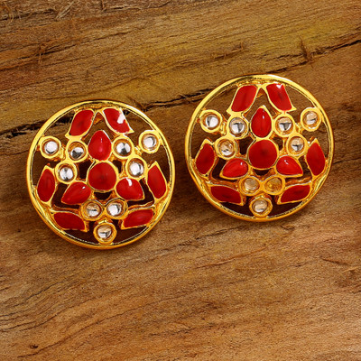 Estele Gold Plated Alloy Stud Earring