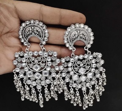 Mystory MIRROR EARRINGS Beads Alloy Stud Earring