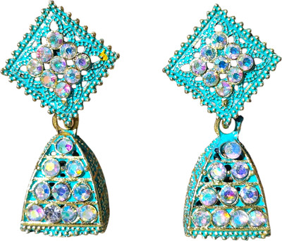 ARearring Traditional Designer Crystal Studs for Women & Girls Crystal Alloy Stud Earring