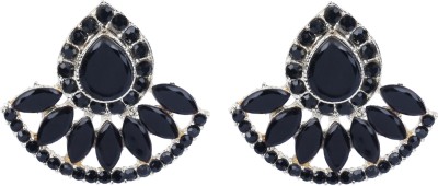 sunhari jewels Design406 Black Alloy Earring Set
