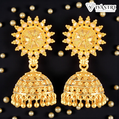 VIVASTRI Traditional Alloy Jhumki Earring