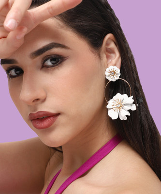 SOHI Gold Plated Party Designer Stone Drop Earring For Women Alloy Drops & Danglers
