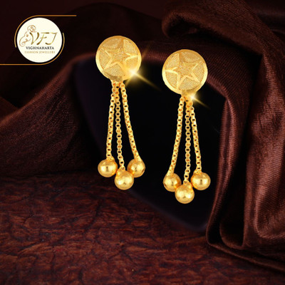 VIGHNAHARTA VFJ2042ERG_10 Brass Ear Thread, Drops & Danglers