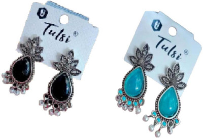 KUSHWAHA Stylish Combo of any 2 Pair Small Size Colorfull Jhumka/Jhumki Earring for Woman Alloy Jhumki Earring