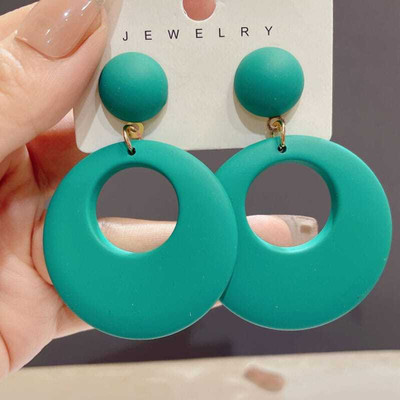 PRIYA IMPEX SPARKLE & SHINE JEWEL 3D oval acrylic new trend stylish western style earrings Acrylic Drops & Danglers