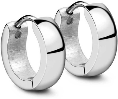 Samn Samn Stainless Steel Earrings For MEN, WOMEN, BOYS AND GIRLS Stainless Steel Hoop Earring
