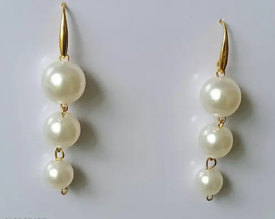 RV FASHION Korean earrings & studs Pearl Alloy Drops & Danglers