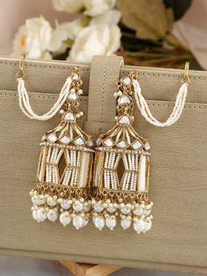 DANGAR ENTERPRISE Stylish Long Party Wear Earrings For Women Diamond Alloy Jhumki Earring