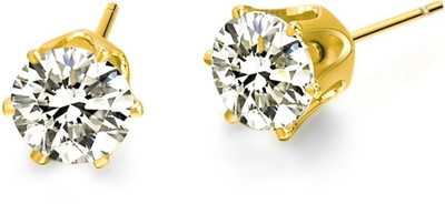LUV FASHION WESTERN STYLE STUD WITH ZIRCON MADE FOR ALL GANDER CAN USE IN 2ND STUD Zircon Brass Stud Earring