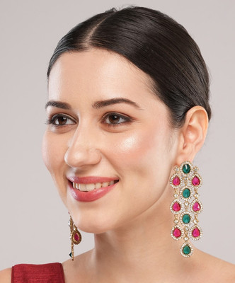 SATRANGI JEWEL SATRANGI JEWEL TRENDY STATEMENT EARRINGS Alloy Huggie Earring