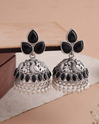 ANJANISONS VALENTINA JHUMKI EARRINGS Crystal Brass Jhumki Earring