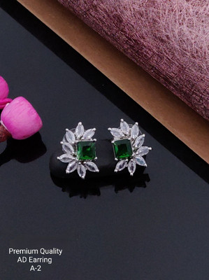 Averna Averna AD Earring A2 Cubic Zirconia Brass Stud Earring
