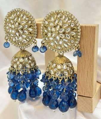 kundan creations Kundan jhumka Alloy Jhumki Earring