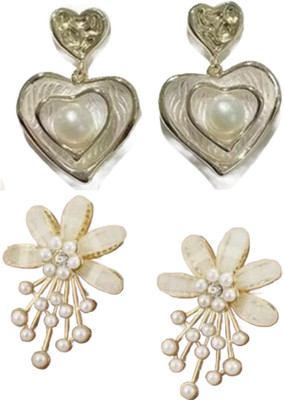 JassaJewelry Korean Elegant Stud Earrings for Girls and Women Alloy Stud Earring