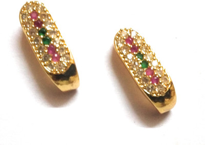 SSFJ One Gram Gold stone J type Jimikk iEarrings Copper Stud Earring