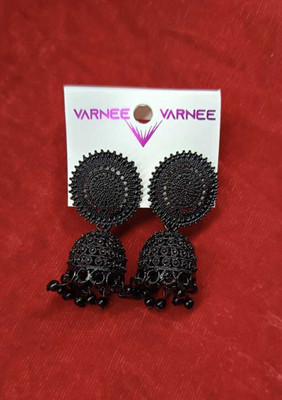 MJ and Daughters Oxidised Jhumki Alloy Jhumki Earring