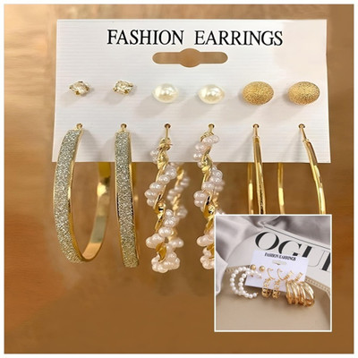 Zestapvt Fashionble new style combo earrings for women & girls Alloy Drops & Danglers