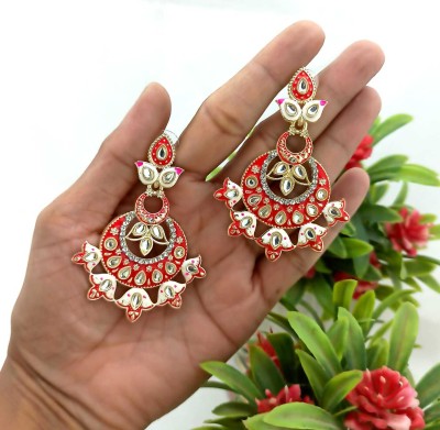 BUY FOR CHANGE LLP fancy earrings for woman Alloy Chandbali Earring, Clip-on Earring