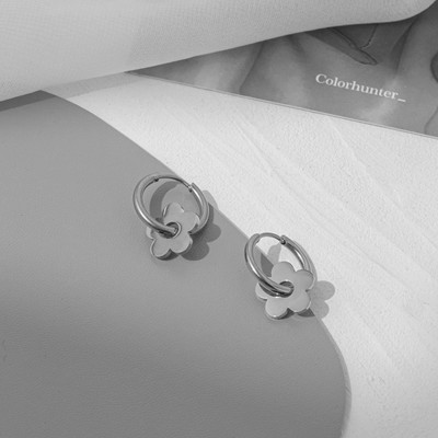 MYKI Eye-Catching Stainless Steel Earrings For Women & Girls Stainless Steel Hoop Earring