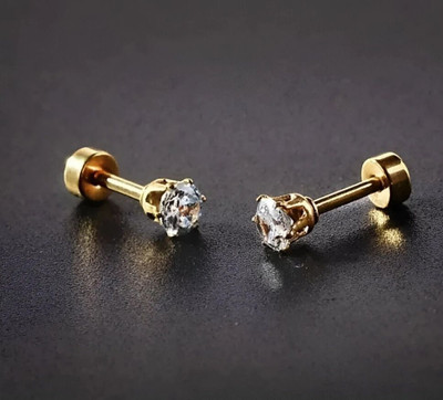 JRISSY Single diamond stud earring for men Alloy Stud Earring