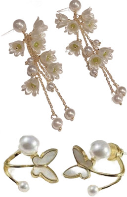 JassaJewelry Korean Elegant Stud Earrings for Girls and Women Alloy Stud Earring