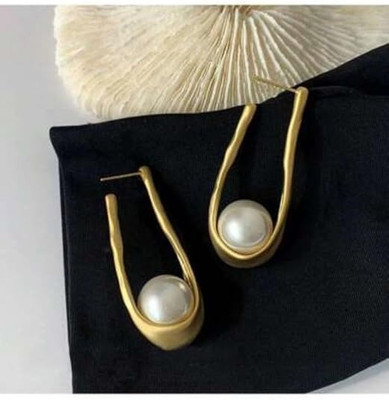 Dressberry Earrings for girls women korean stylish Studs golden ear rings Anti Tarnish Alloy, Metal, Stainless Steel Plug Earring, Stud Earring, Drops & Danglers, Hoop Earring, Earring Set