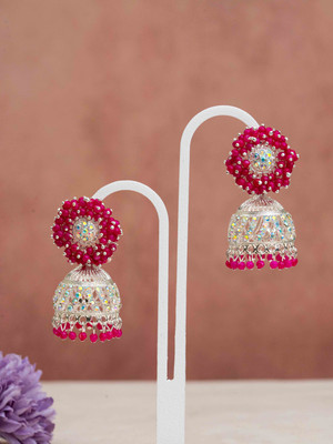 Mahara Beads Drop Traditional Jhumka Earring For Women Beads Alloy Jhumki Earring