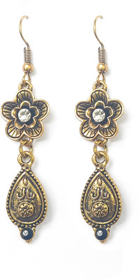 La Belleza Ant gold Zircon Alloy Drops & Danglers