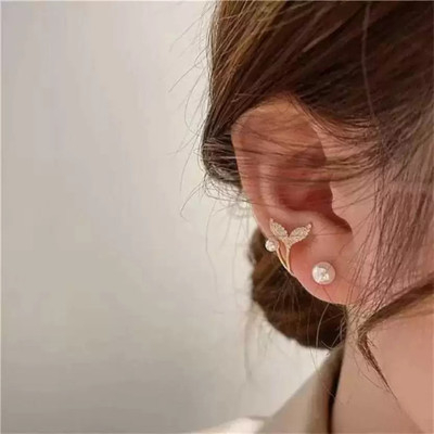 BHAWANA COLLECTION FISH TAIL earring Alloy Stud Earring