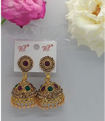 Misba Premium Collections Lightweight Designer Hoop Earrings for Daily Use Alloy Earring Set