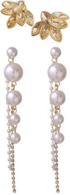 JassaJewelry Korean Elegant Stud Earrings for Girls and Women Alloy Stud Earring