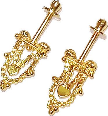 Shrungarika Maharashtrian traditional Bugadi,Gold Plated Bugadi for Women & Girls Alloy Clip-on Earring