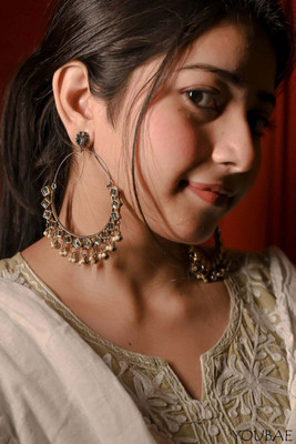Ashir Oxidised chandbali jhumki jhumka Earrings for women and girls Alloy Jhumki Earring