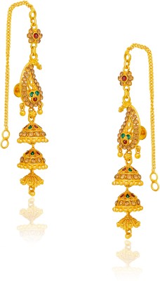 Drashti Collection Traditional Tample Earring Collection For Women Brass Jhumki Earring